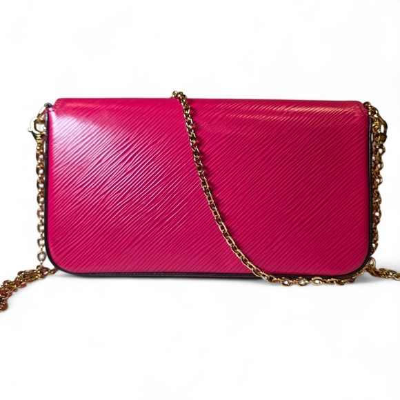 Louis Vuitton Limited Edition Felicie Pochette Red Epi Animal Print Bunny Bird - Picture 5 of 16